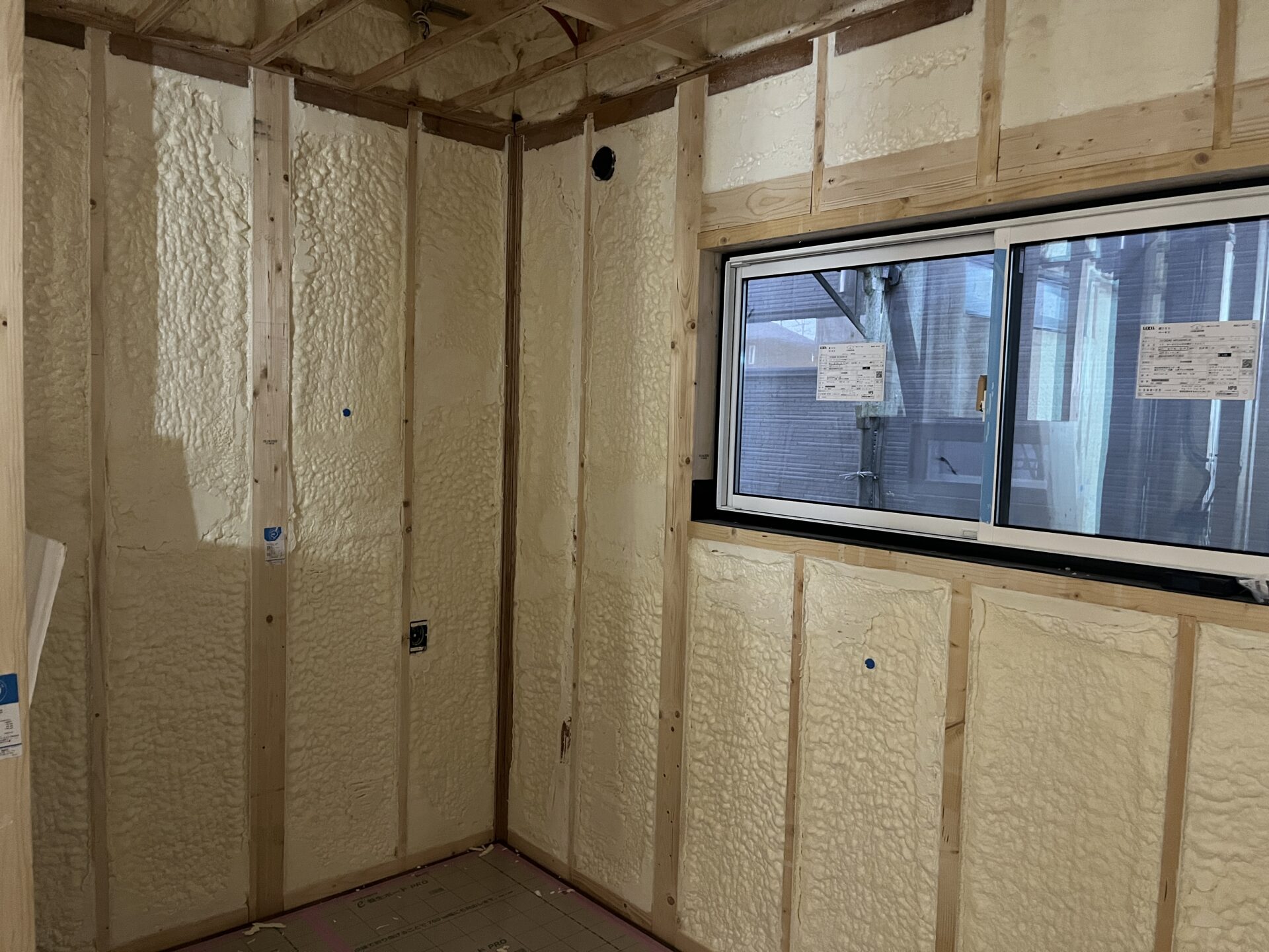 吹付断熱工事：加西市ＵＴ様邸